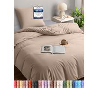 Utopia Bedding Copripiumino Singolo 135x200 cm, Beige
