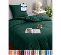 Utopia Bedding Copripiumino Singolo 135x200 cm, Smeraldo