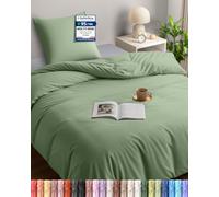 Utopia Bedding Copripiumino Singolo 135x200 cm, Verde Salvia