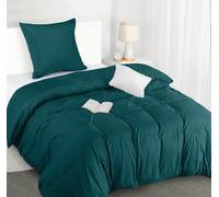 Utopia Bedding Copripiumino Singolo - Microfibra Copripiumino 135x200cm + Federa 80x80cm - Verde Alzavola