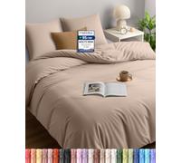Utopia Bedding Copripiumino Una Piazza e Mezza 155x220 cm, Beige