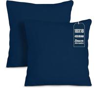 Utopia Bedding Cuscini decorativi (confezione da 2, blu navy) - 45,7 x 45,7 cm, cuscini decorativi per interni