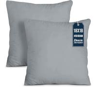 Utopia Bedding Cuscini decorativi per interni (2 pezzi, grigio), 40,5 x 40,7 cm, per letto e divano, cuscini decorativi per interni
