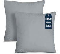Utopia Bedding Cuscini decorativi per interni e interni, confezione da 2, colore: grigio - 55,6 x 50,7 cm