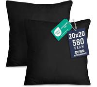 Utopia Bedding Cuscini decorativi per interni e interni, confezione da 2, colore: nero