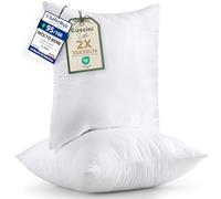 Utopia Bedding Set di 2 Cuscini, 35 x 35 cm Imbottitura per Cuscini, Cuscini Divano, Cuscino Interno (Bianco)