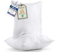 Utopia Bedding Set di 2 Cuscini, 60 x 60 cm Imbottitura per Cuscini, Cuscini Divano, Cuscino Interno (Bianco)