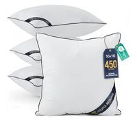 Utopia Bedding Cuscini, Imbottitura per Letto e Come Cuscino decorativi, cuscino per divano, cuscini decorativi (4, Bianco, 40x40 cm)