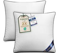 Utopia Bedding Cuscini, Imbottitura per Letto e Come Cuscino decorativi, cuscino per divano, cuscini decorativi (2, Bianco, 45x45 cm)