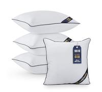 Utopia Bedding Cuscini, Imbottitura per Letto e Come Cuscino decorativi, cuscino per divano, cuscini decorativi (4, Bianco, 45x45 cm)