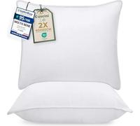 Utopia Bedding Cuscini Letto (Set di 2), 60 x 60 cm Cuscino, Bianco | Cuscino Letto per Dormire, Guanciale Letto Morbido, Set Cuscini Letto Matrimoniale Cuscini Traspiranti per Comfort e Supporto