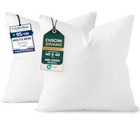Utopia Bedding Set di 2 Cuscini, 40 x 40 cm Imbottitura per Cuscini, Cuscini Divano, Cuscino Interno (Bianco)