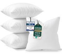 Utopia Bedding Cuscini per Divano, 45x45 cm, Set di 4 Cuscini, Bianco | Cuscini