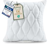 Utopia Bedding Cuscini trapuntati, (1, 60x60 cm, Bianco) | Imbottitura per cuscini, Cuscini Trapuntati per Letto e Cuscini Decorativi, Ideali Come Cuscini Divano per Ogni Ambiente