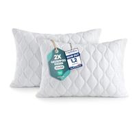 Utopia Bedding Cuscini trapuntati, Set di 2, 30 x 50 cm, Bianco