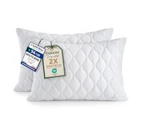 Utopia Bedding Cuscini trapuntati, Set di 2, 50 x 70 cm, Bianco