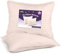 Utopia Bedding Cuscino per Bambini 40 x 60 cm, Set di 2 Cuscini per Bambini, Tessuto in Policotone Traspirante, Cuscino per Bambini per la Nanna, Destinato dai 2 Anni in su (Rosa Chiaro)