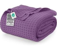 Utopia Bedding DuVerture goffrato in cotone 300 GSM (Prugna - 228 x 182 cm), piumone morbido, leggero e traspirante per tutte le stagioni