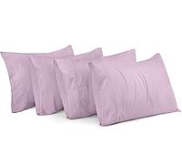 Utopia Bedding Federe per cuscino, confezione da 4, chiusura a busta, morbido tessuto in microfibra spazzolata, resistenti al restringimento e allo sbiadimento, dimensioni standard, 51 x 66 cm, colore