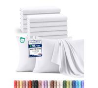 Utopia Bedding - Federe Set Di 12 Copricuscino - 50 x 75 cm - Bianco