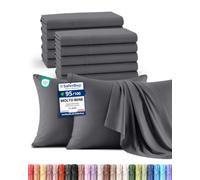Utopia Bedding - Federe Set Di 12 Copricuscino - 50 x 75 cm - Grigio