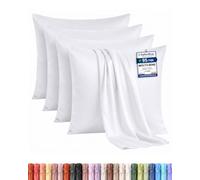 Utopia Bedding - Federe Set Di 4 Copricuscino - 50 x 50 cm - Bianco