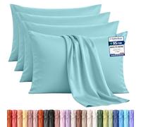 Utopia Bedding - Federe Set Di 4 Copricuscino - 50 x 75 cm - Blu spa | Poliestere - Morbida Spazzolata Microfibra Federe Con Chiusura A Busta
