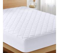 Utopia Bedding Gesteppte Spannbettlaken-Auflage (Queen), elastischer Spannbettlaken-Schoner, Matratzenbezug dehnbar bis zu 40,6 cm tief, maschinenwasc