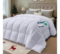 Utopia Bedding Invernale Piumone - Piumino Letto Matrimoniale - Trapunta Matrimoniale 100% Microfibra in Fibra Cava (Bianco, 230 x 220 cm - 350 gsm)