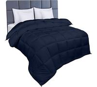 Utopia Bedding Invernale Piumone - Piumino singolo - Piumino Letto Singolo - Trapunta Singolo - 100% Microfibra in Fibra Cava (Blu Navy, 135 x 200 cm 350 GSM)