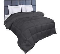 Utopia Bedding Invernale Piumone - Piumino una piazza e mezza- Piumino una piazza e mezza - Trapunta una piazza e mezza100% Microfibra in Fibra Cava (Grigio, 200 x 200 cm 350GSM)
