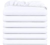 Utopia Bedding Lenzuola con angoli per letto singolo, confezione da 6 lenzuola inferiori, morbida microfibra spazzolata, tasche profonde, resistenti al restringimento e allo sbiadimento, facili da