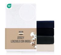 Utopia Bedding Lenzuolo con Angoli Jersey 180x200cm, Bianco