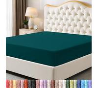 Utopia Bedding Lenzuolo con angoli per letto king size, tasca profonda, in morbida microfibra, resistente al restringimento e allo sbiadimento, facile da pulire, 1 lenzuolo con angoli (verde acqua)