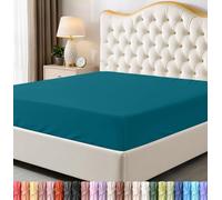Utopia Bedding Lenzuolo con angoli per letto queen size, con tasca profonda, in morbida microfibra, resistente al restringimento e allo sbiadimento, di facile manutenzione, solo 1 lenzuolo con angoli