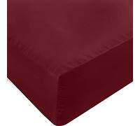 Utopia Bedding Lenzuolo con angoli per letto queen size, con tasca profonda, in morbida microfibra, resistente al restringimento e allo sbiadimento, facile da pulire, solo 1 lenzuolo con angoli (rosso