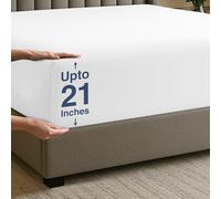 Utopia Bedding Lenzuolo con angoli per letto queen size, tasca extra profonda da 53 cm, in morbida microfibra, resistente al restringimento e allo sbiadimento, facile da pulire, 1 lenzuolo con angoli