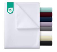 Utopia Bedding - Lenzuolo piano sopra senza elastico - Matrimoniale 270 x 290 cm - Certificato OEKO-TEX - Morbido poliestere spazzolato - Microfibra - Lenzuolo piano - Bianco