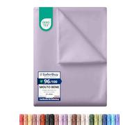 Utopia Bedding - Lenzuolo piano sopra senza elastico - Una Piazza e Mezza 225 x 255 cm - Certificato OEKO-TEX - Morbido poliestere spazzolato - Microfibra - Lenzuolo piano - Lavanda