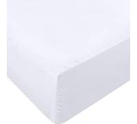 Utopia Bedding, lenzuolo sotto con angoli per letto matrimoniale XL, tasca profonda, in morbida microfibra, resistente al restringimento e allo sbiadimento, facile da pulire, solo lenzuolo, bianco