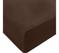 Utopia Bedding, lenzuolo sotto con angoli per letto queen size, tasca profonda, in morbida microfibra, resistente al restringimento e allo sbiadimento, facile da pulire, solo lenzuolo, marrone