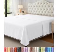 Utopia Bedding lenzuolo, Wrinkle, Fade & resistente alle macchie, ipoallergenico, White, Completo