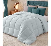 Utopia Bedding Piumino Caldo Letto Singolo, 155x220 cm, Grigio Chiaro