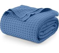 Utopia Bedding Piumino in cotone waffle da 300 GSM (Angolo legno - 228 x 228 cm), piumino morbido, leggero e traspirante per tutte le stagioni