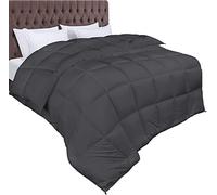 Utopia Bedding Piumone 200 x 220 cm 370 gsm, Piumino Una Piazza e Mezza, Piumino Letto Una Piazza e Mezza, Trapunta Una Piazza e Mezza 100% Microfibra (Grigio)