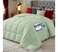 Utopia Bedding Piumone 220 x 240 cm 370 GSM, Piumino Matrimoniale, Piumino Letto Matrimoniale, Trapunta Matrimoniale 100% Microfibra (Verde Salvia)