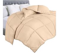 Utopia Bedding Piumone 259 x 229 cm, Piumino matrimoniale, Trapunta 100% Microfibra, Piumino Caldo (Beige)