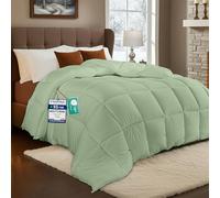 Utopia Bedding Piumone, Primavera/Estivo Piumino, Piumino Leggero, Trapunta Primavera/Estivo 100% Microfibra in Fibra Cava (Primavera/Estivo) (Verde Salvia, 220x240 cm)