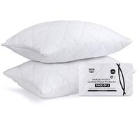 Utopia Bedding Proteggi Cuscino 50 x 75 cm, Copricuscini Trapuntati Con Cerniera, in Microfibra Morbida e Traspirante (Confezione da 2, Bianco)