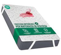 Utopia Bedding Protezione per materasso 140 x 190 x 30 cm impermeabile, Morbida viscosa, con cinghie angolari elastiche, Topper per materasso traspirante certificato Oeko-TEX, protezione per materasso
